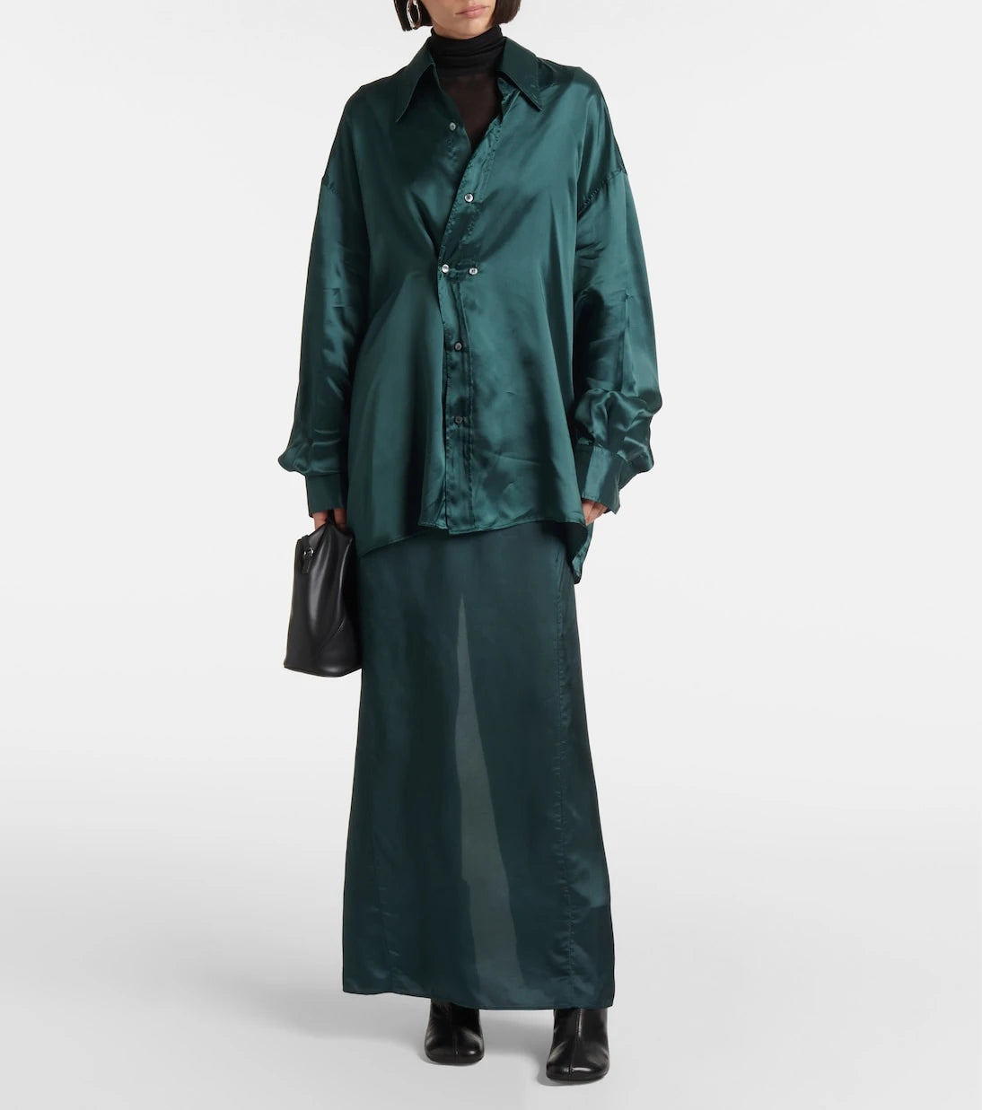 MM6 Maison Margiela - Satin maxi skirt