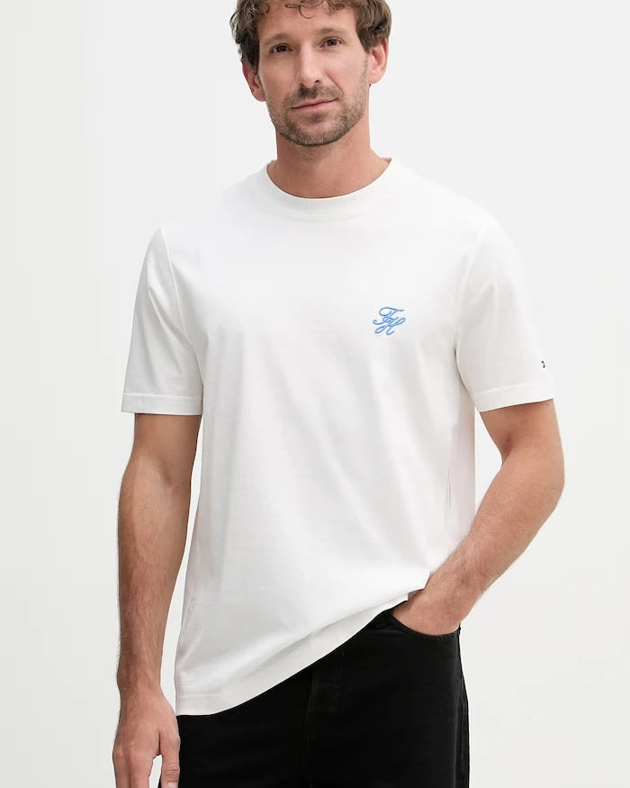 Tommy Hilfiger pamuklu basic erkek tişört SUMMER