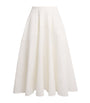 Ivory Organic Cotton Maxine Midi Skirt