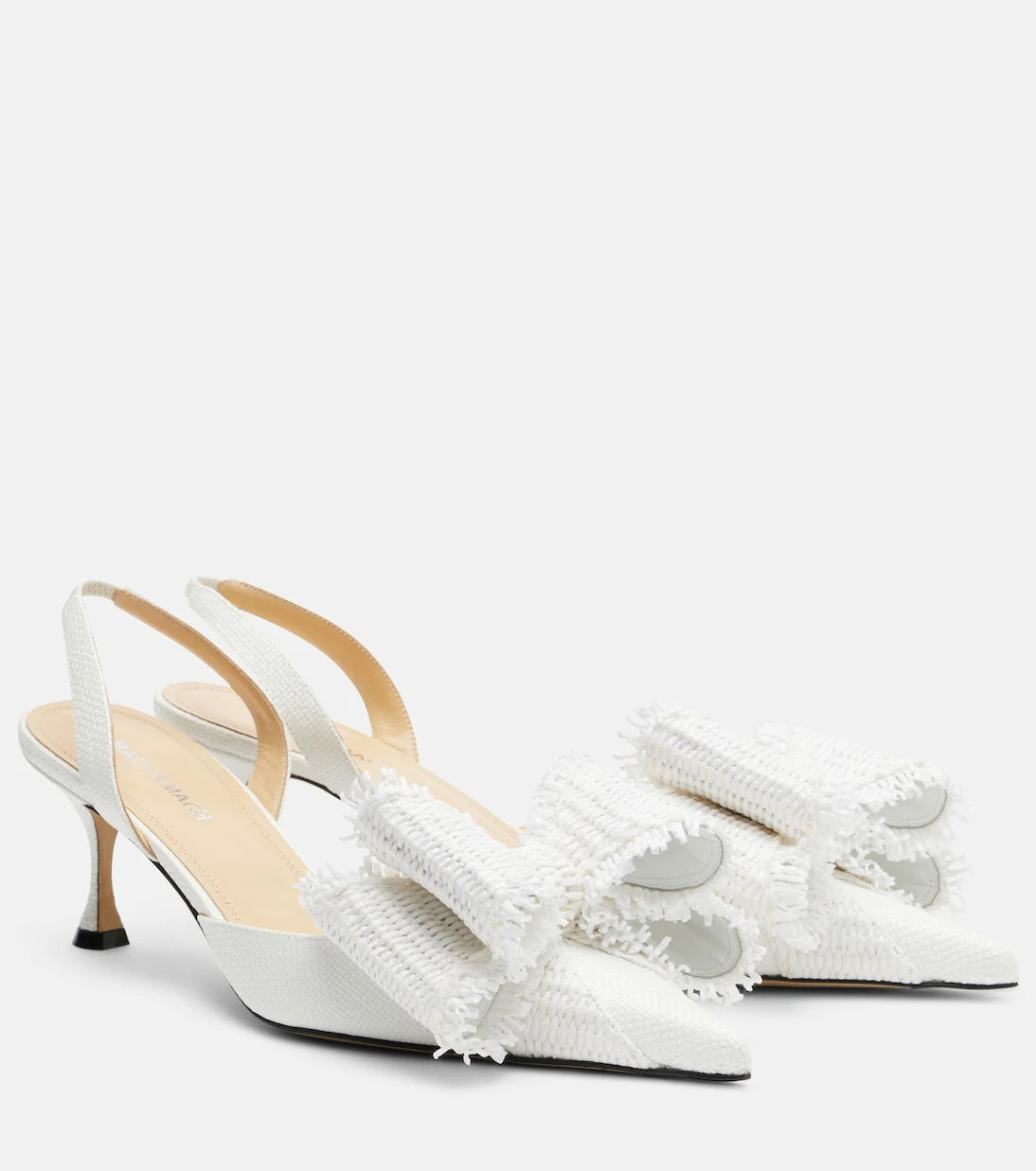 Mach & Mach - Le Cadeau raffia slingback pumps