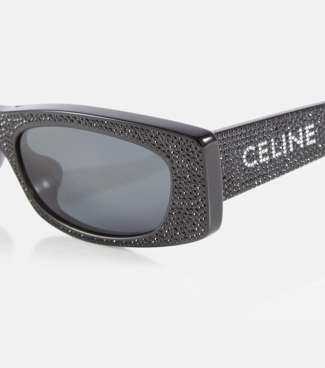 Celine Eyewear - Embellished rectangular sunglasses