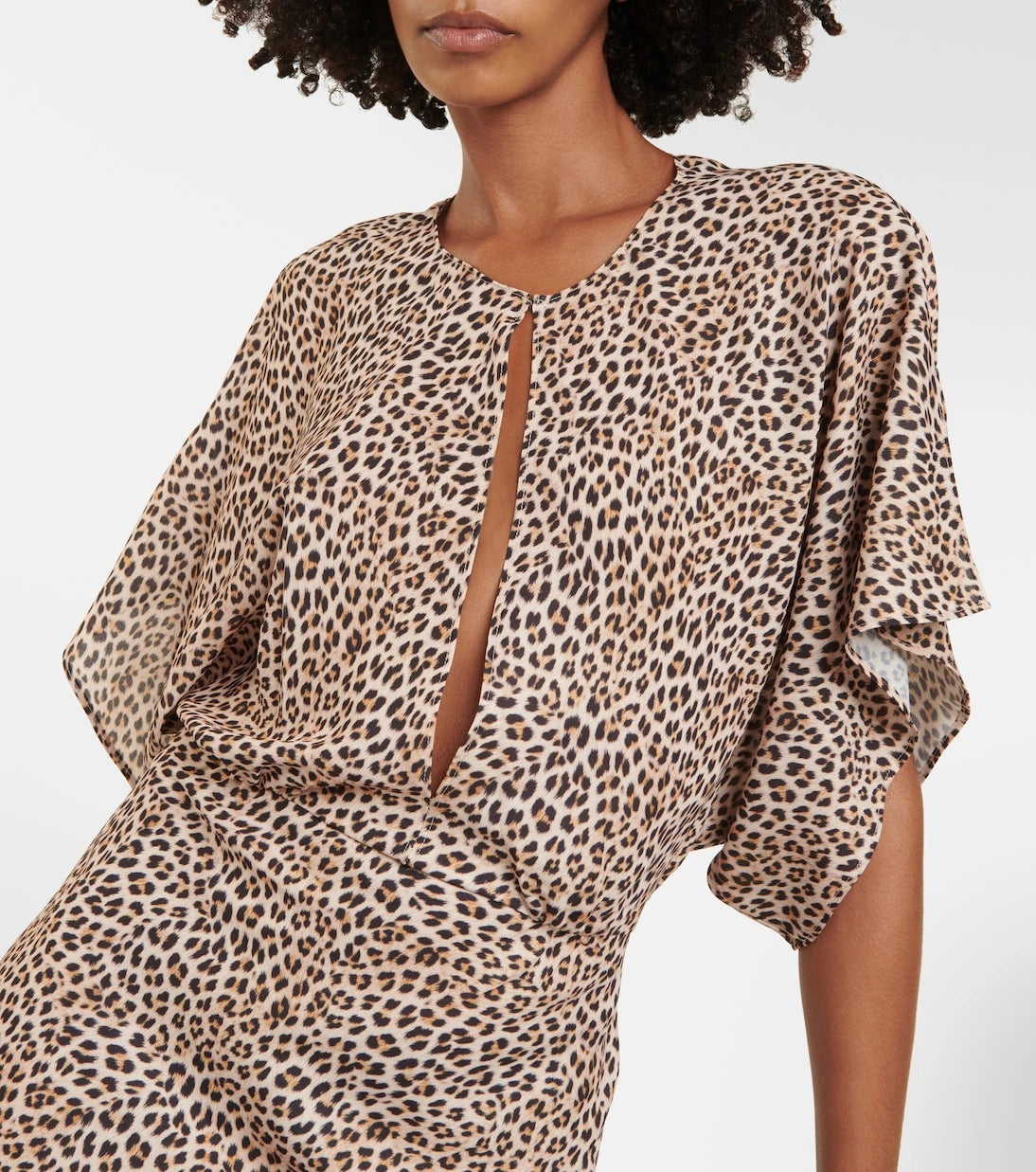 Norma Kamali - Obie leopard-print georgette gown