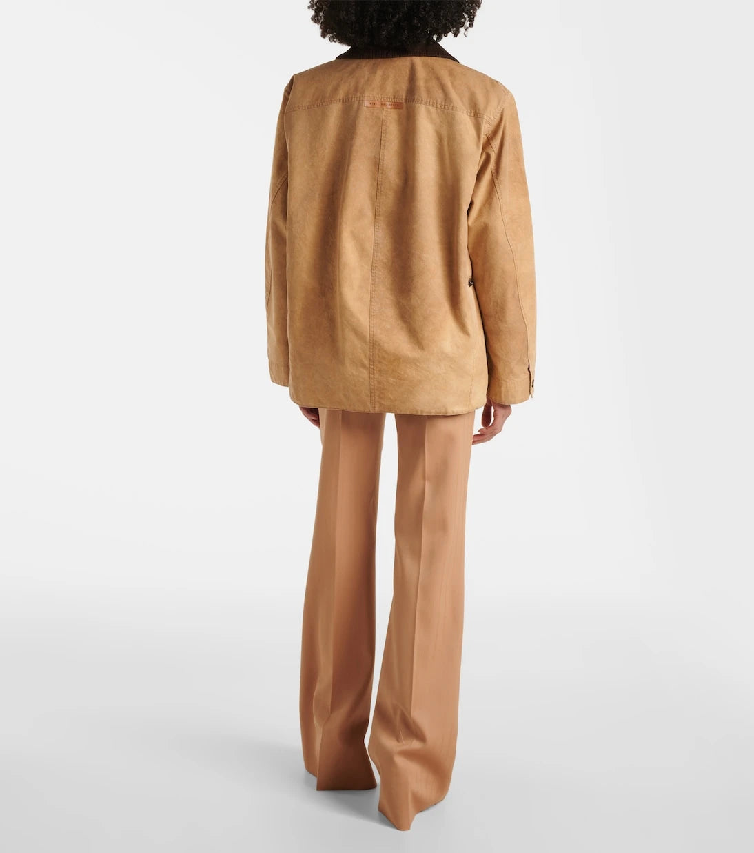 Stella McCartney - Corduroy-trimmed cotton field jacket