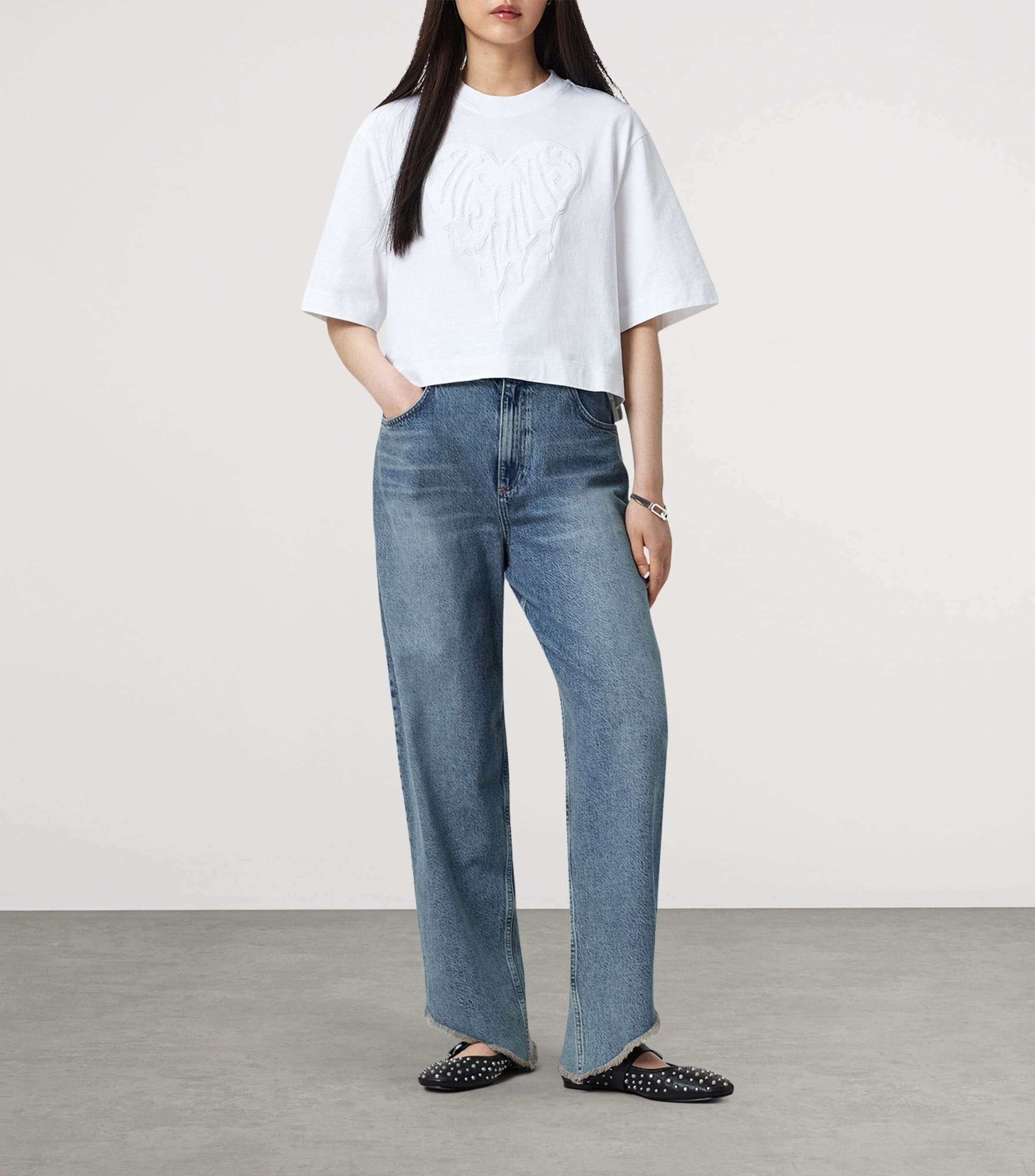 White Organic Cotton Trip Lottie T-Shirt