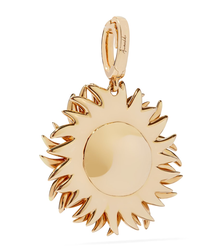 Yellow Gold and Diamond Mythology Sun Charm