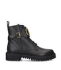 Valentino Garavani Black Valentino Garavani VLOGO Combat Boots