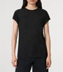 AllSaints Black Anna Shimmer T-Shirt