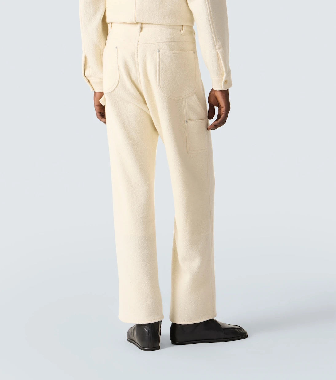 Auralee - Wool tweed wide-leg pants