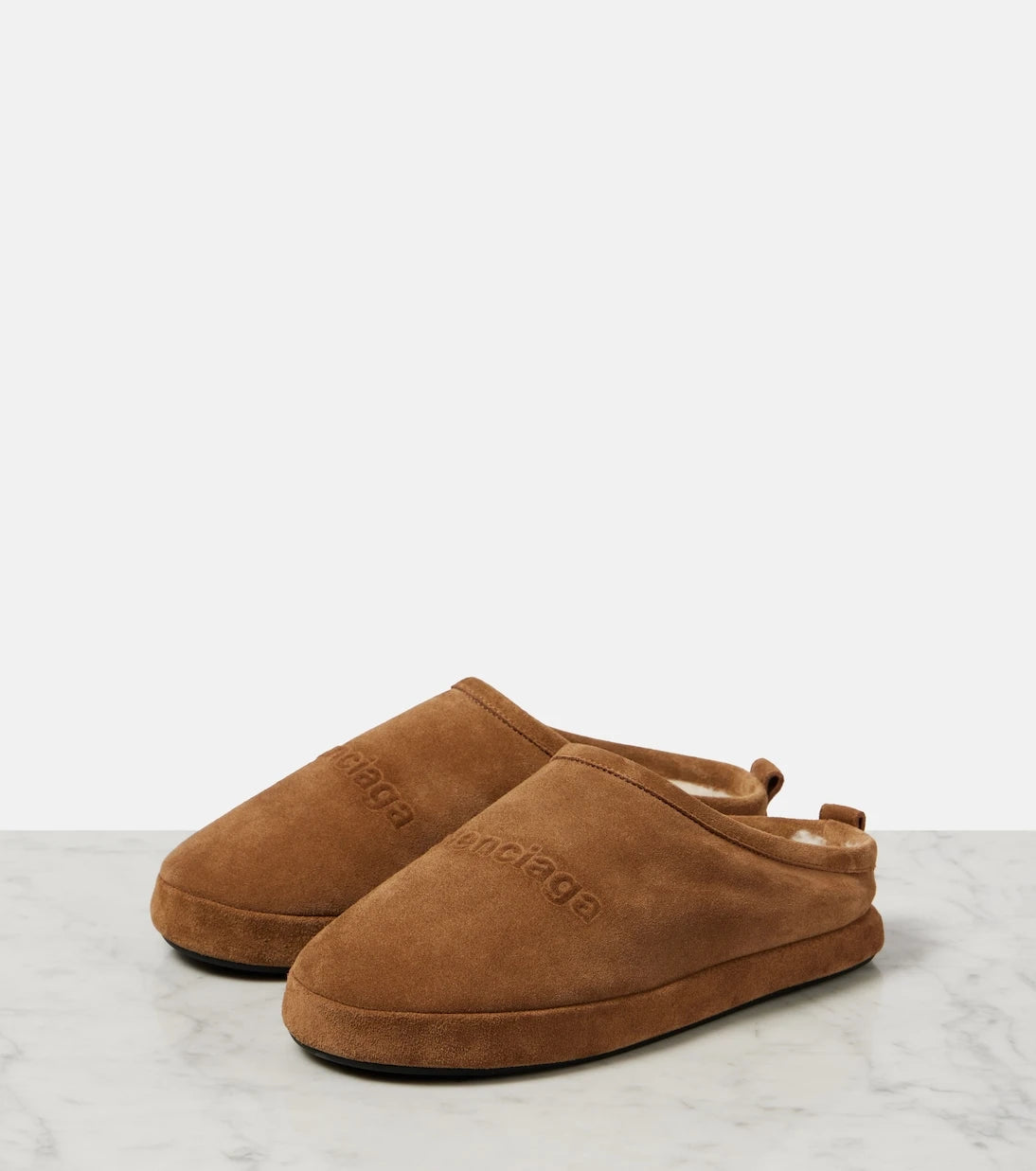 Balenciaga - Alaska suede slippers