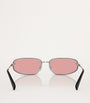 Silver Metal MUA50S Frameless Sunglasses