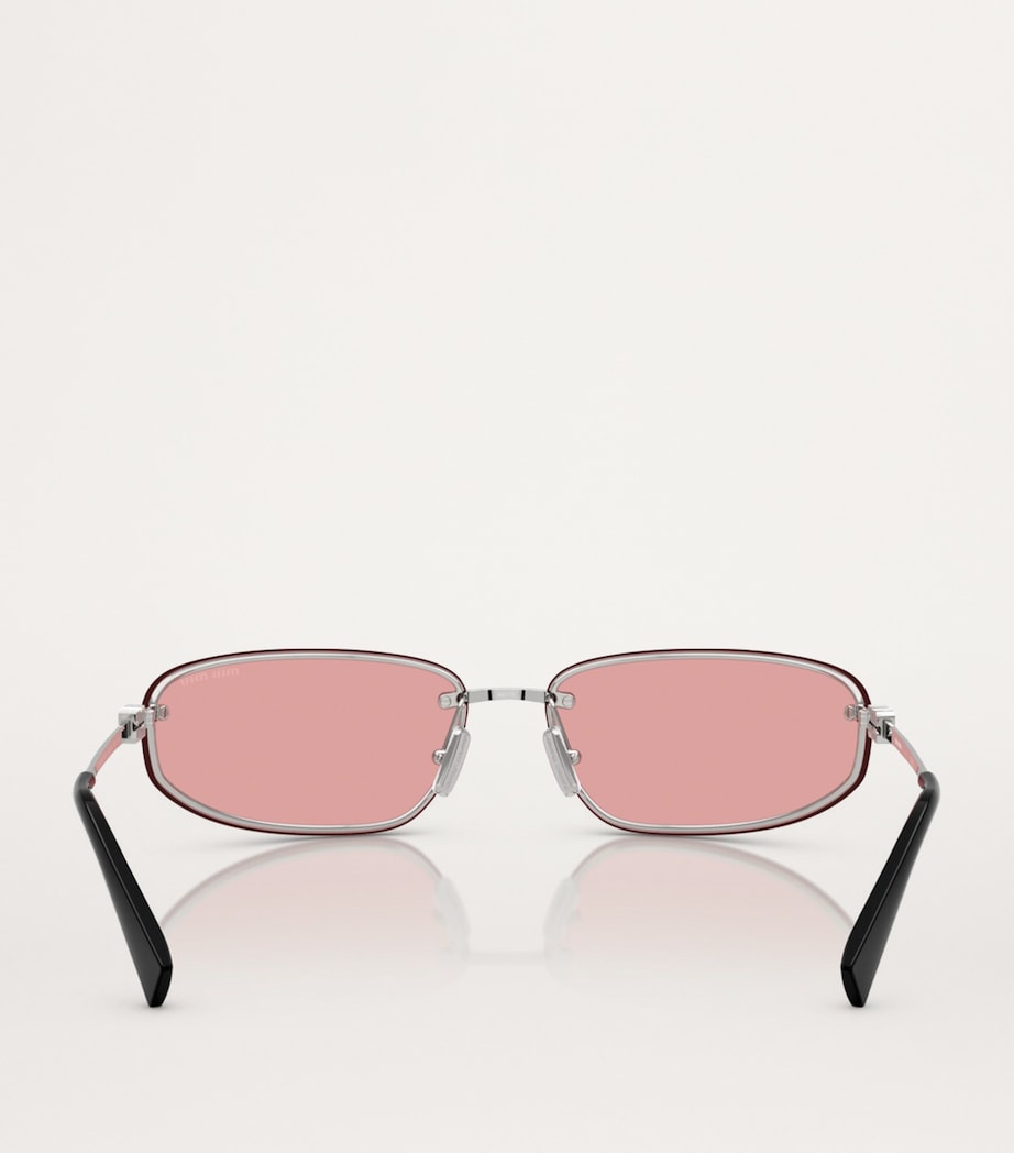Silver Metal MUA50S Frameless Sunglasses