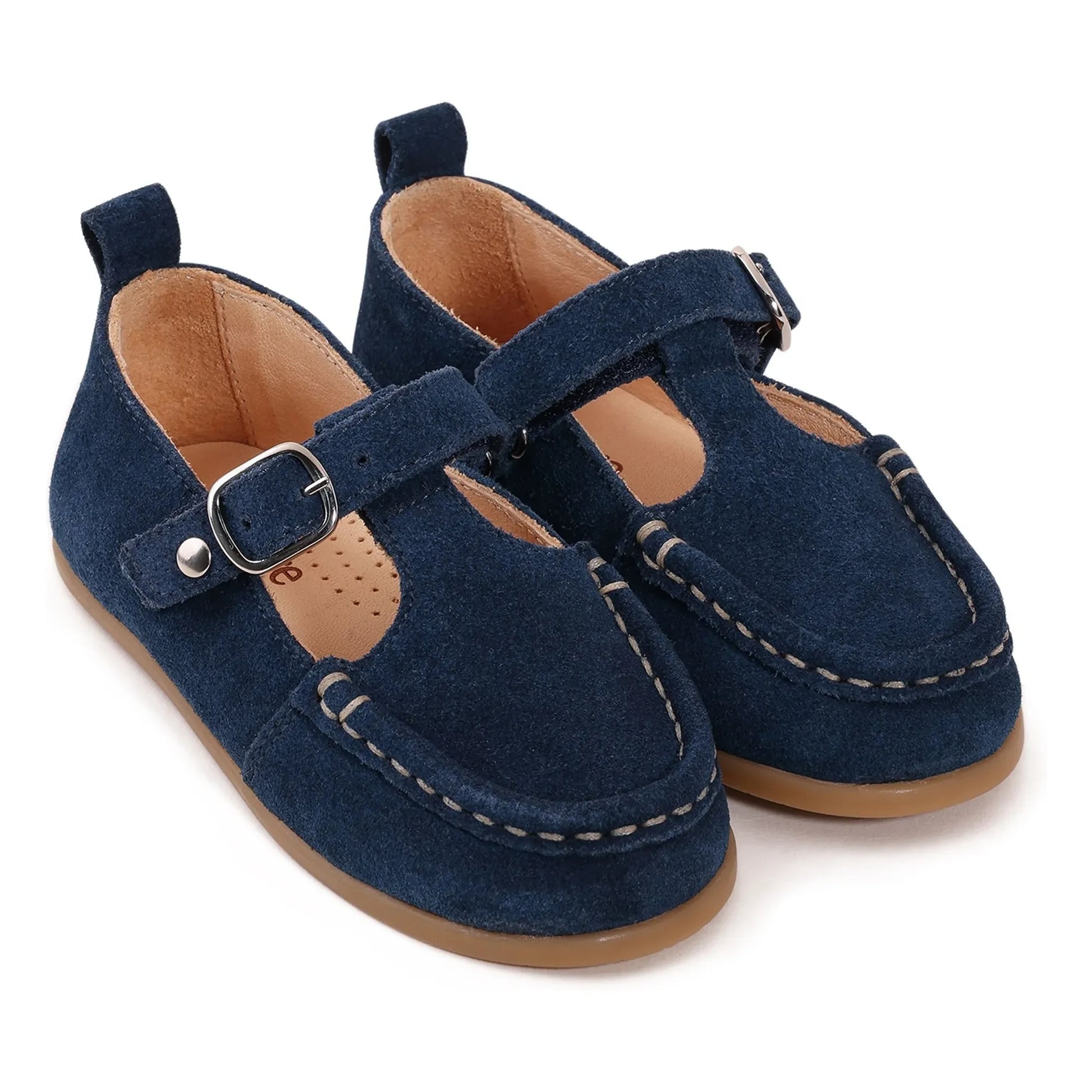 Lazare - Babies Olive Suede | Navy blue