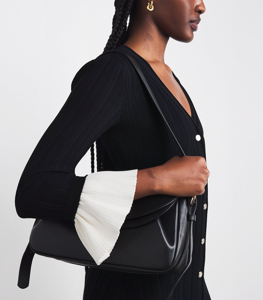 Knit Two-Tone Midi Dress