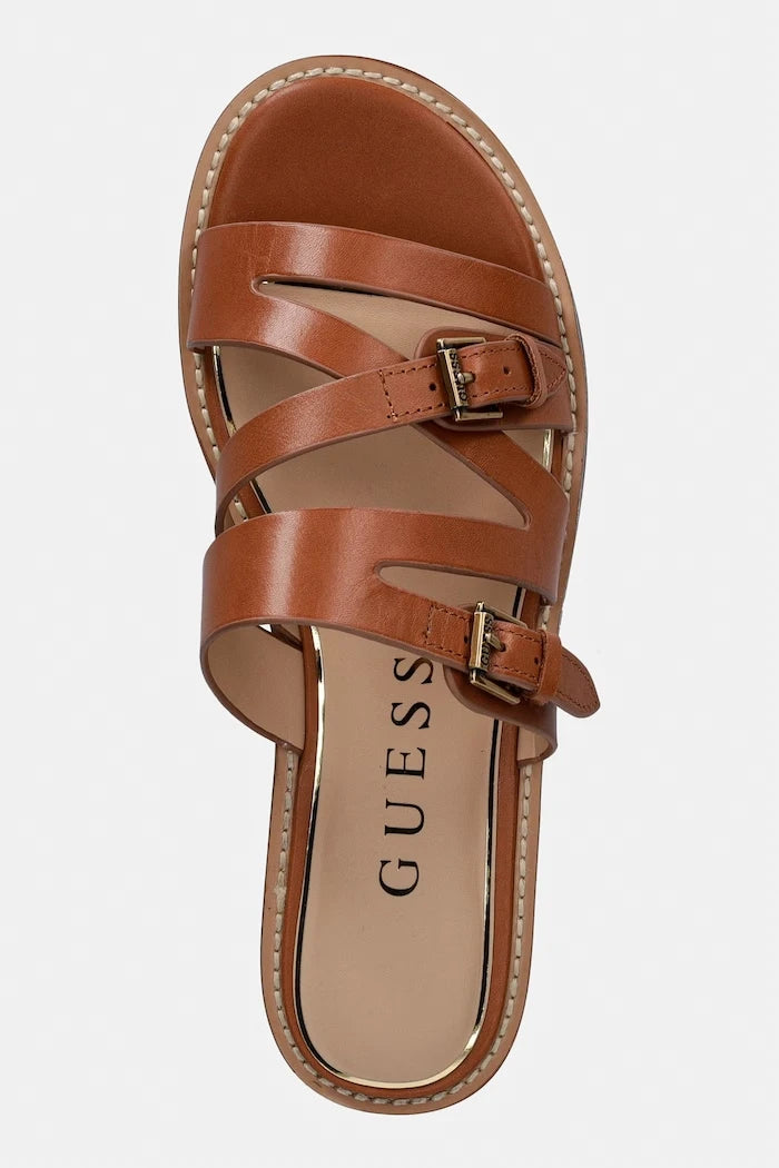 Guess чехли дамски от кожа GRAYDEN