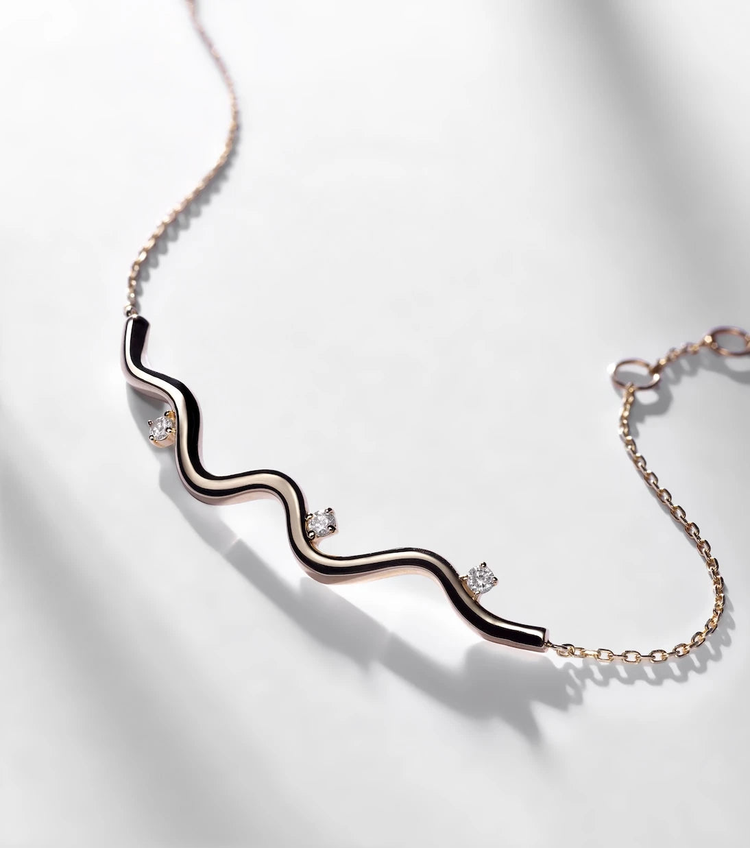 Stone and Strand - Harbor Lights 10kt gold bracelet with diamonds