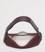 Small Suede Hudson Crescent Shoulder Bag