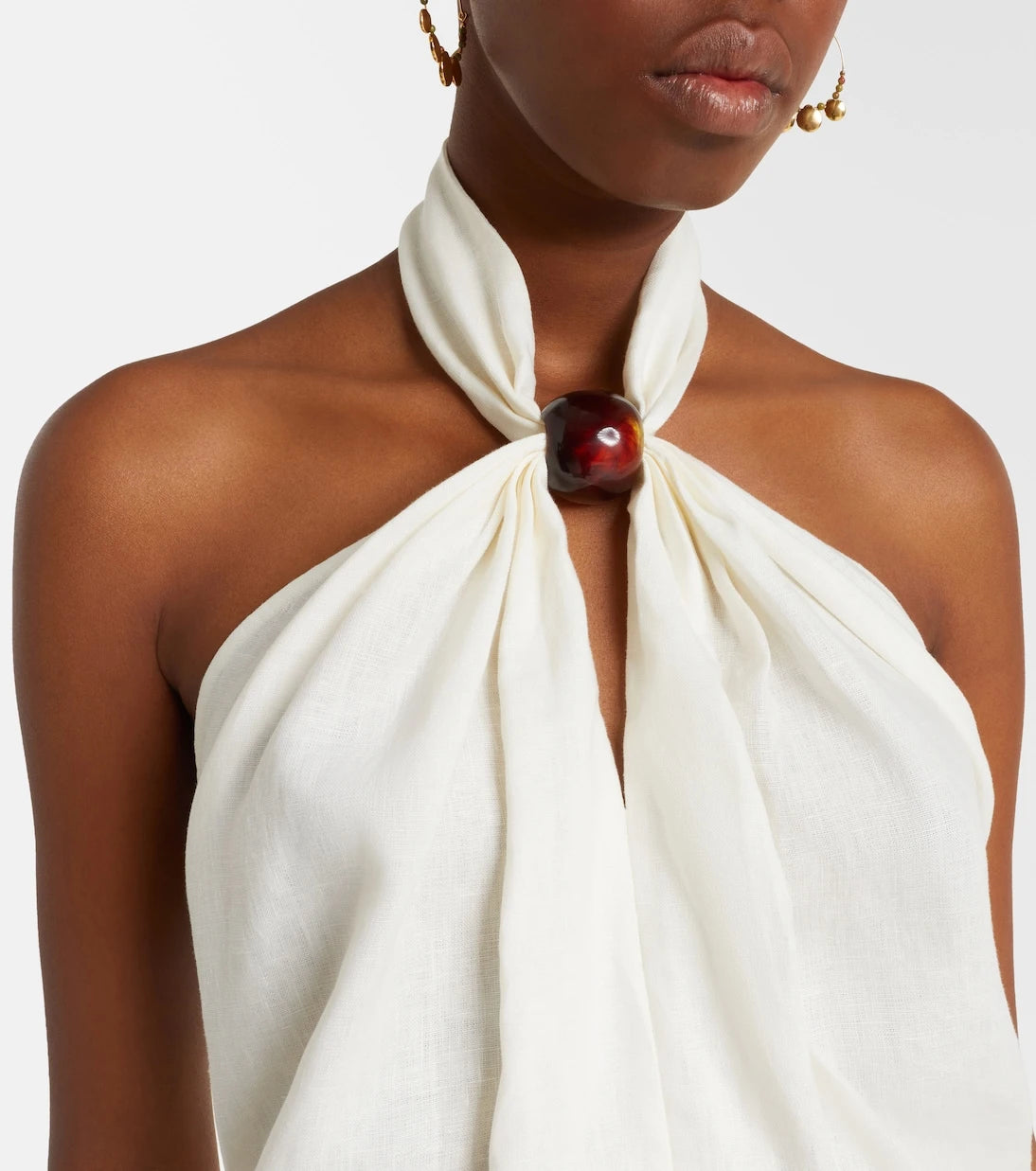 Faithfull - Biba halterneck linen top