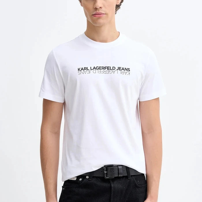 Pamuklu Tişört Karl Lagerfeld Jeans
