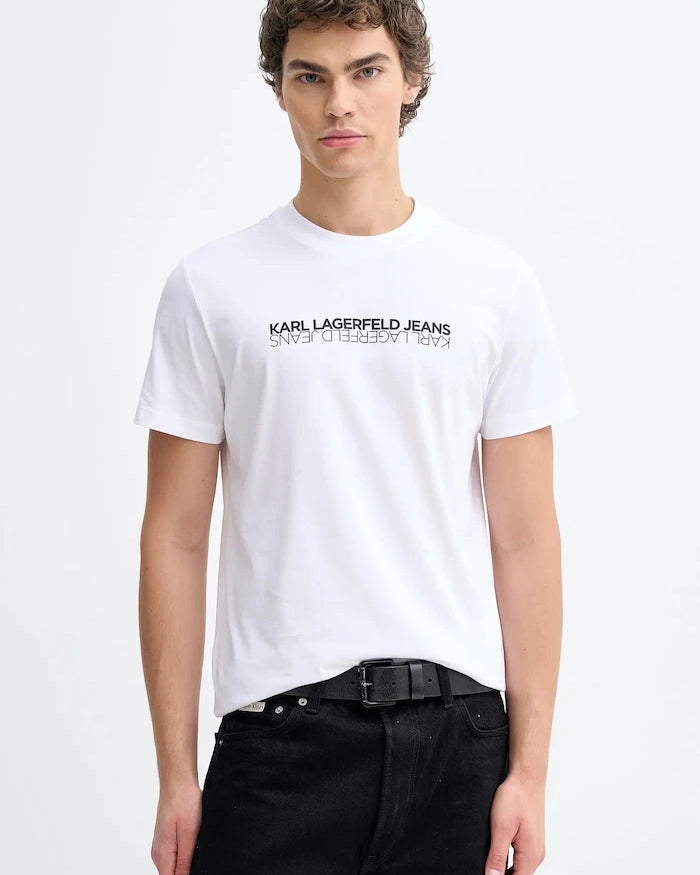 Pamuklu Tişört Karl Lagerfeld Jeans