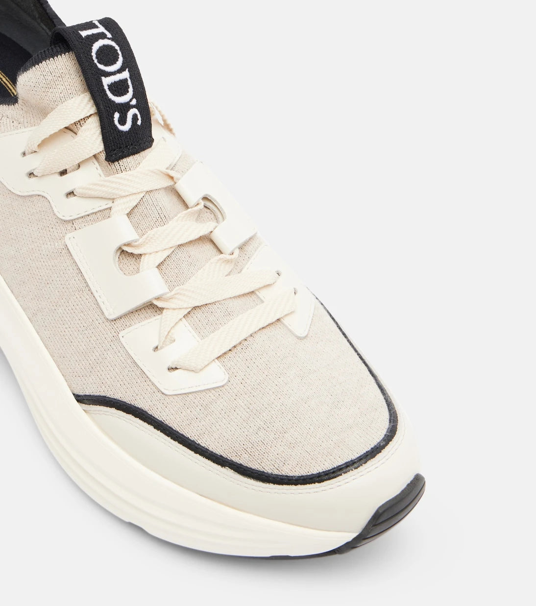 Tod's - Leather-trimmed sneakers