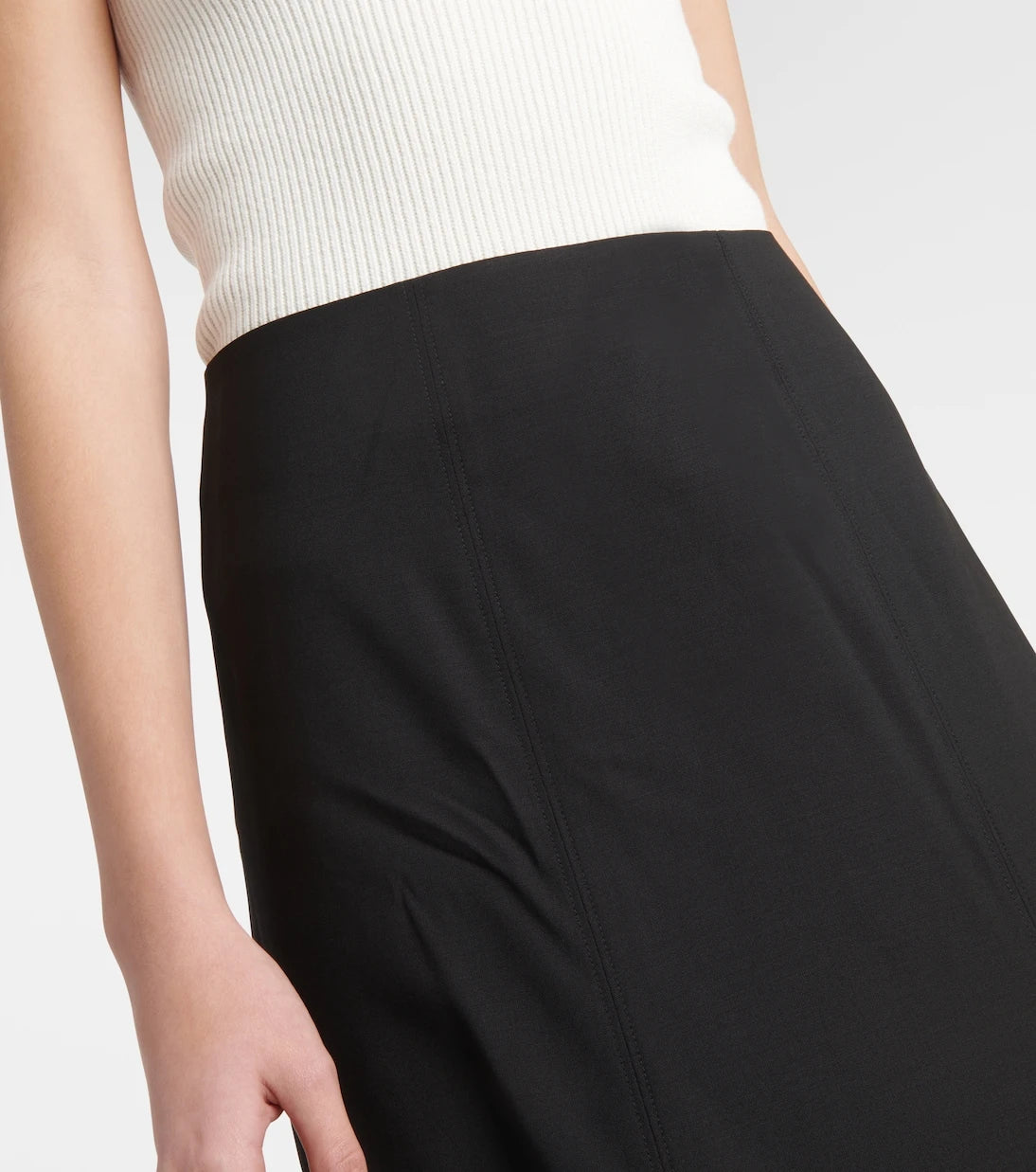 CO - Wool-blend midi skirt