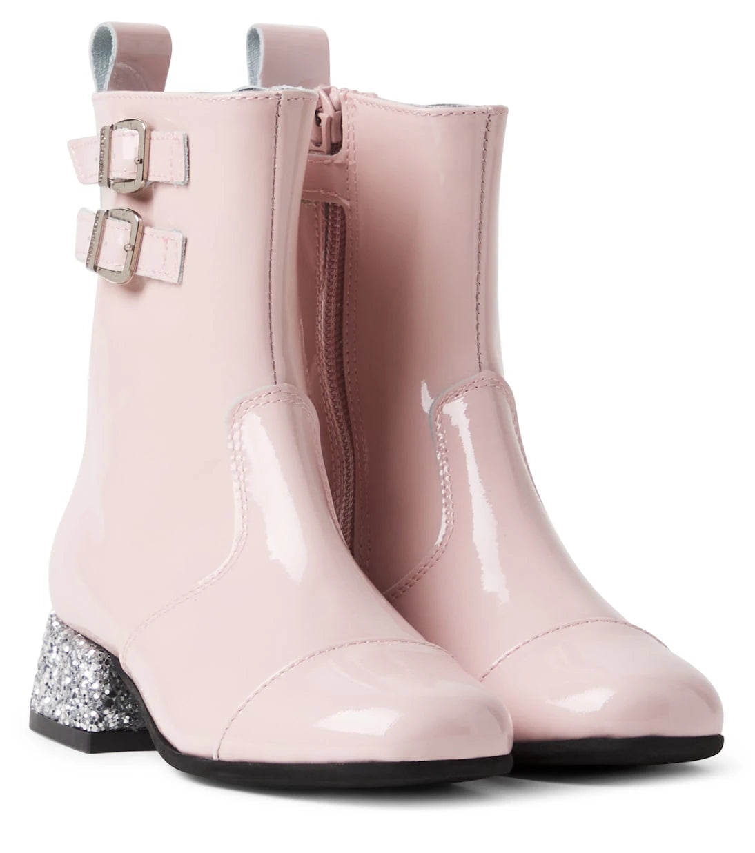 Monnalisa - Glitter patent leather boots