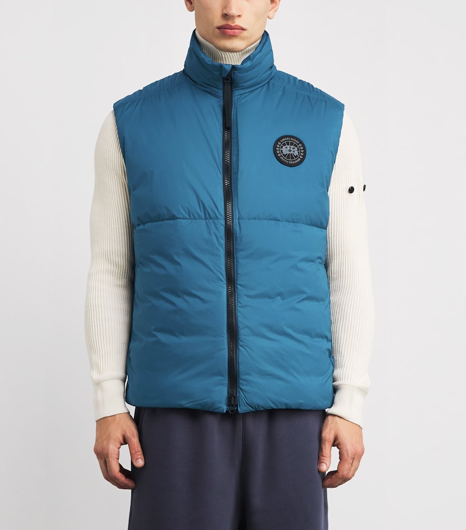 Canada Goose Blue Down Water-Repellent Packable Lodge Gilet