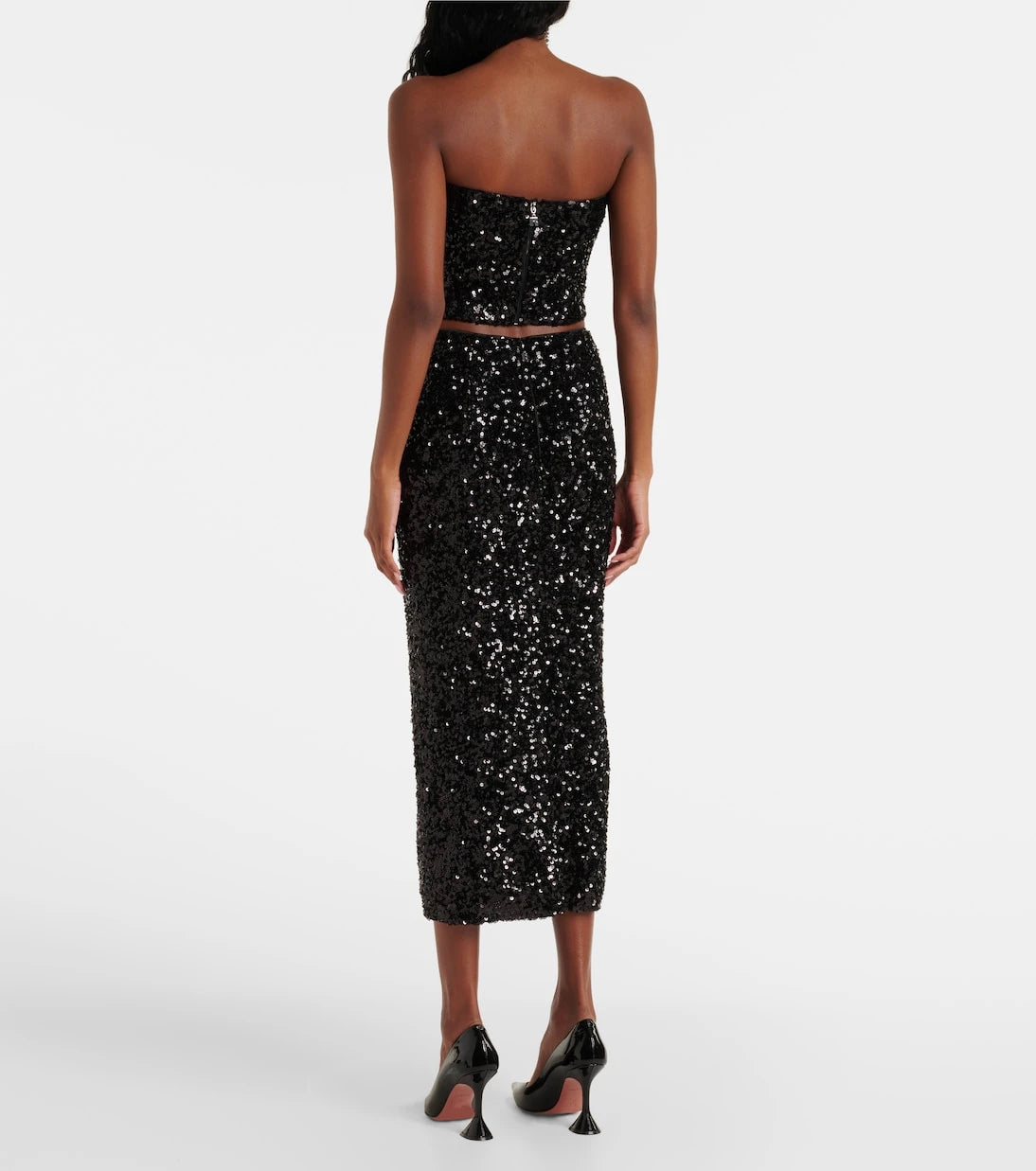 Rotate - Sequined bandeau top