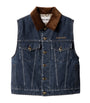 Miu Miu Blue Denim Logo Vest