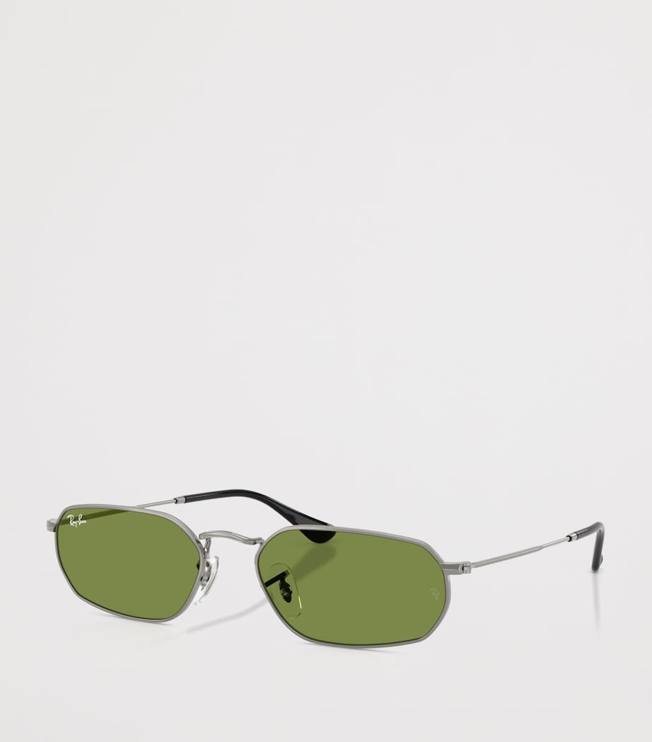Ray-Ban Silver RB3947 Metal Irregular Sunglasses