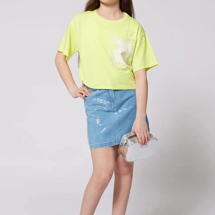 Kız Çocuk Dönelik Denim Etek Dkny