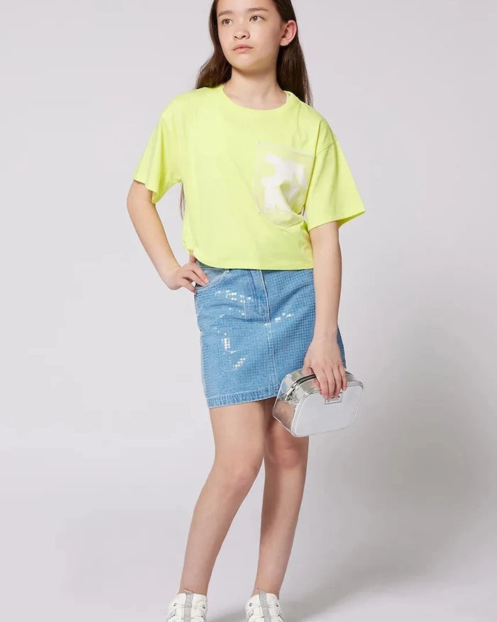 Kız Çocuk Dönelik Denim Etek Dkny