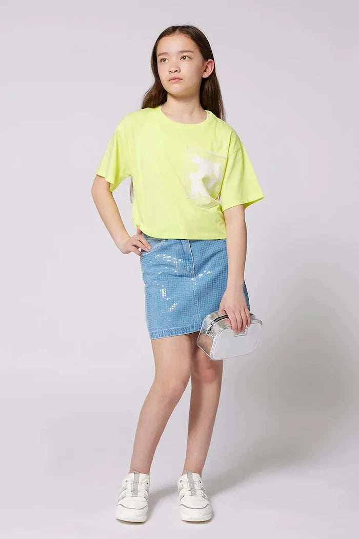 Kız Çocuk Dönelik Denim Etek Dkny