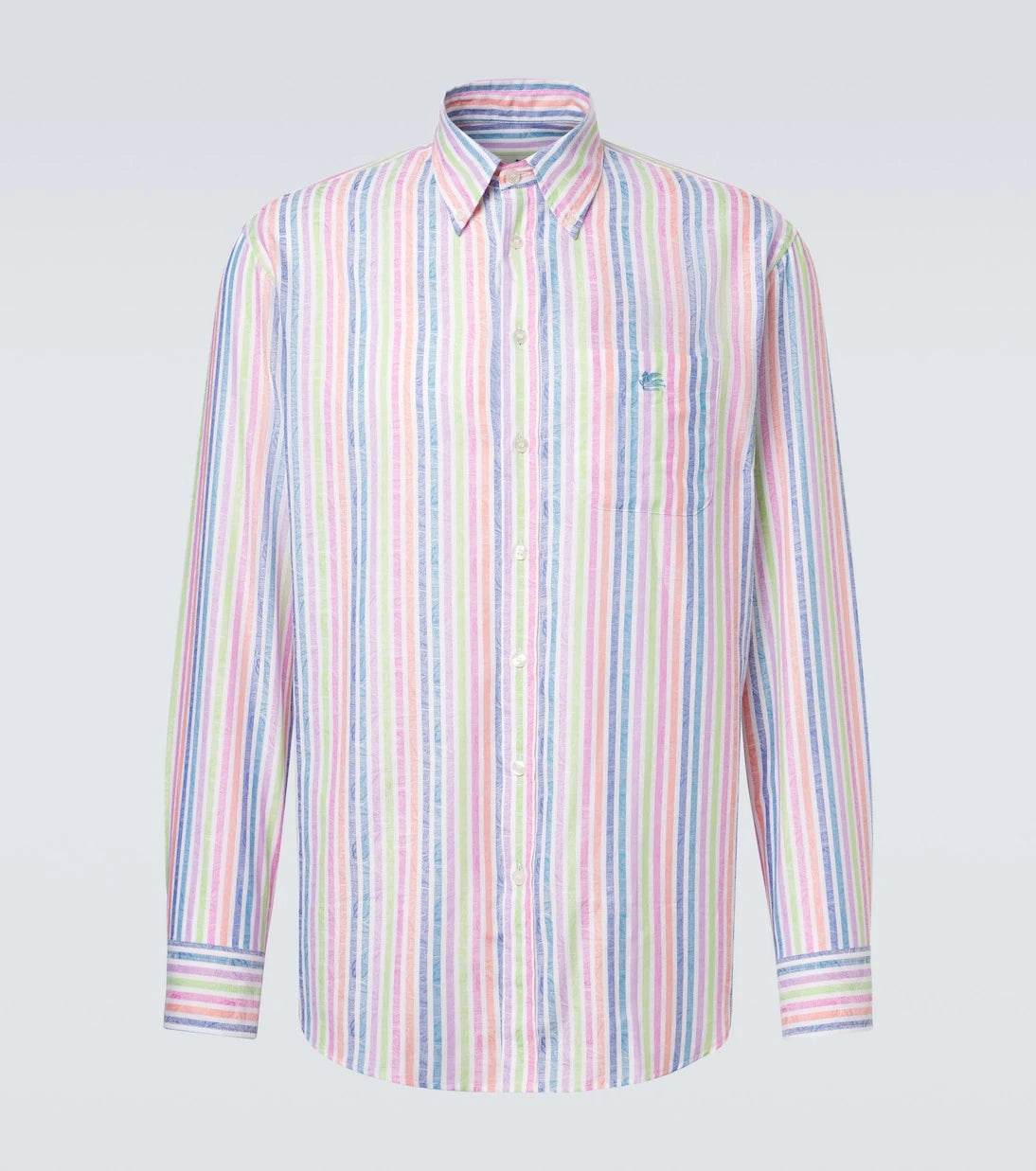 Etro - قميص قطني مخطط