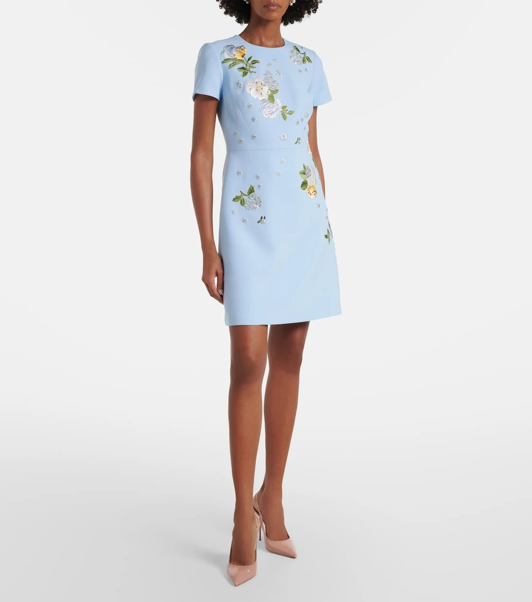 Carolina Herrera - Floral embroidered minidress