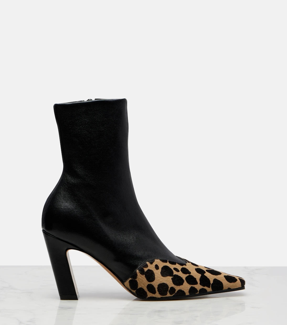 Khaite - Nevada 85 leather ankle boots