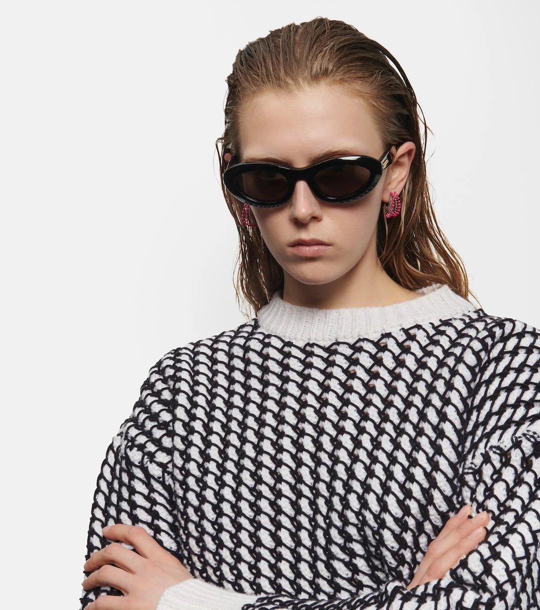 Bottega Veneta - Bombe oval sunglasses