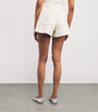 White Tweed Pleated Shorts