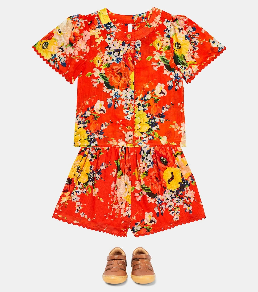 Zimmermann Kids - Alight floral cotton top