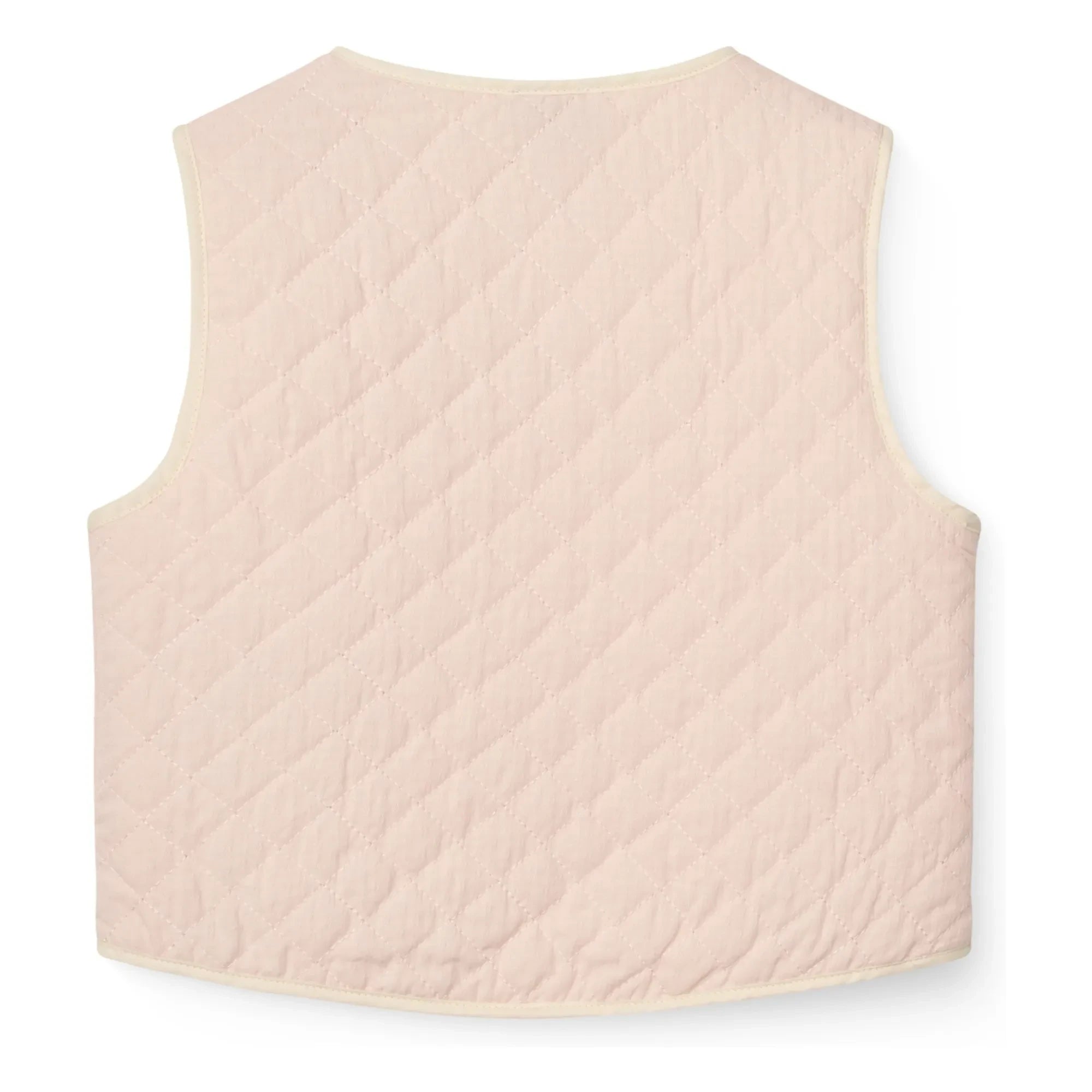 Copenhagen Colors - Sleeveless Quilted Organic Cotton Jacket | Pale Pink