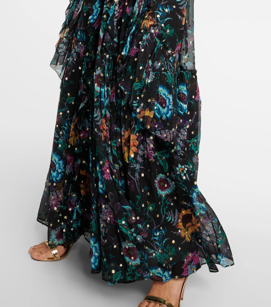 Ulla Johnson - Colette ruffled silk maxi dress