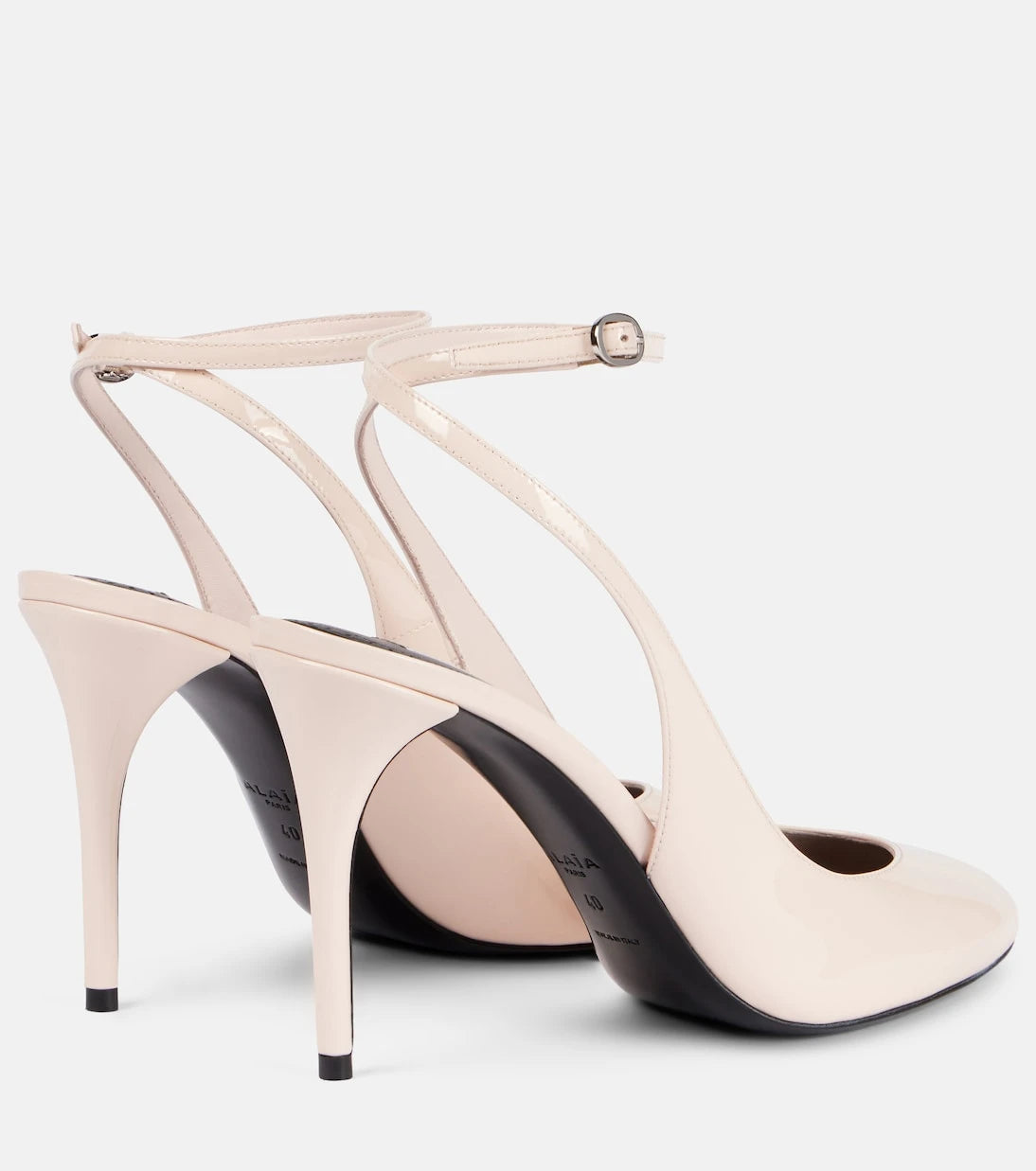 Alaïa - Patent leather slingback pumps
