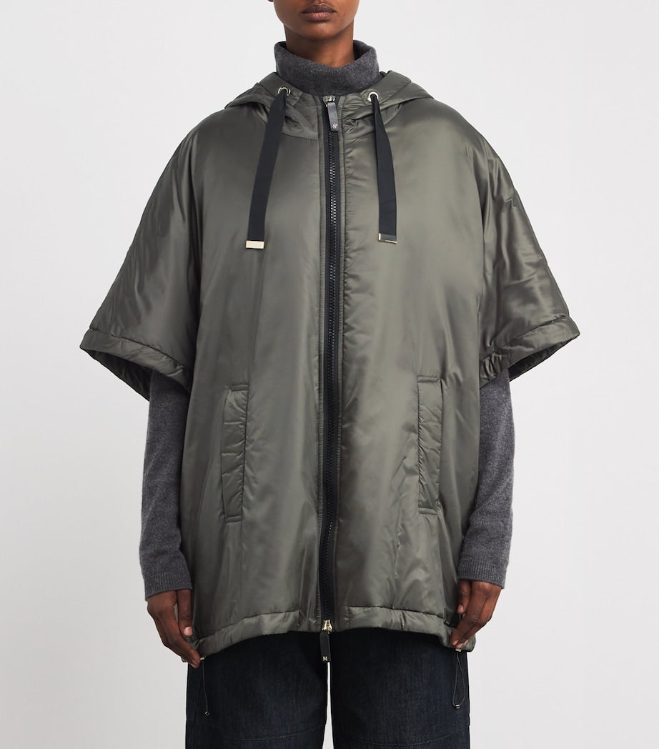 Max Mara Green The Cube Poncho