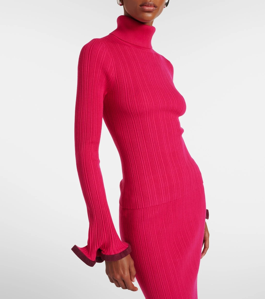 Simkhai - Lola ruffled turtleneck sweater
