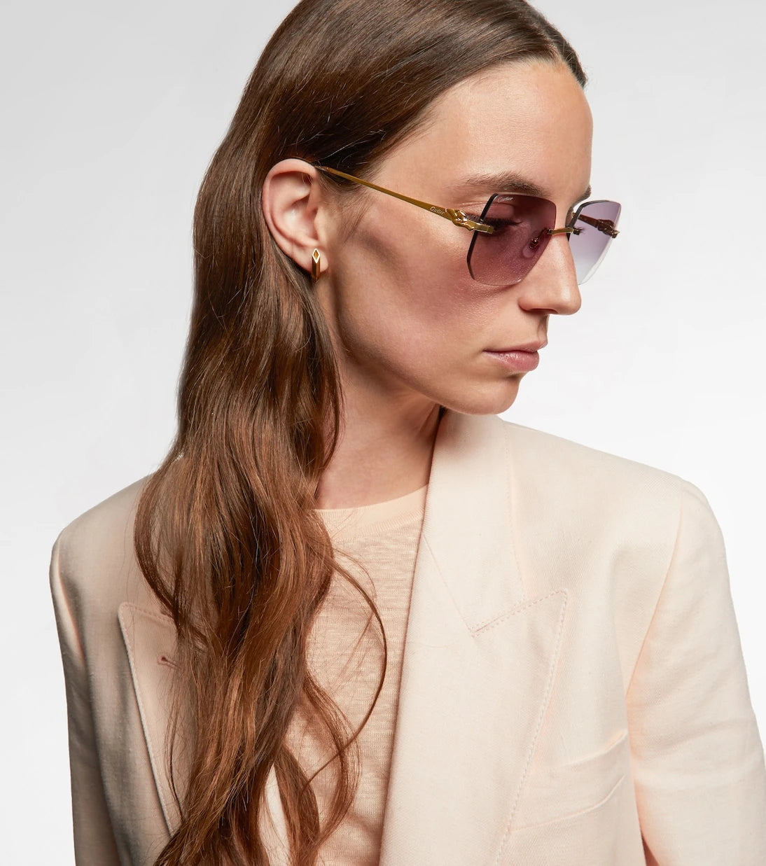 مجموعة نظارات كارتييه - نظارة شمسية Panthère De Cartier مربعة