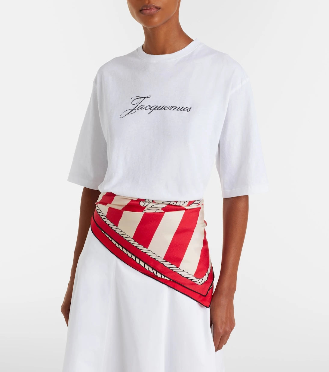 Jacquemus – Logo Baumwoll-Mix-Jersey-T-Shirt