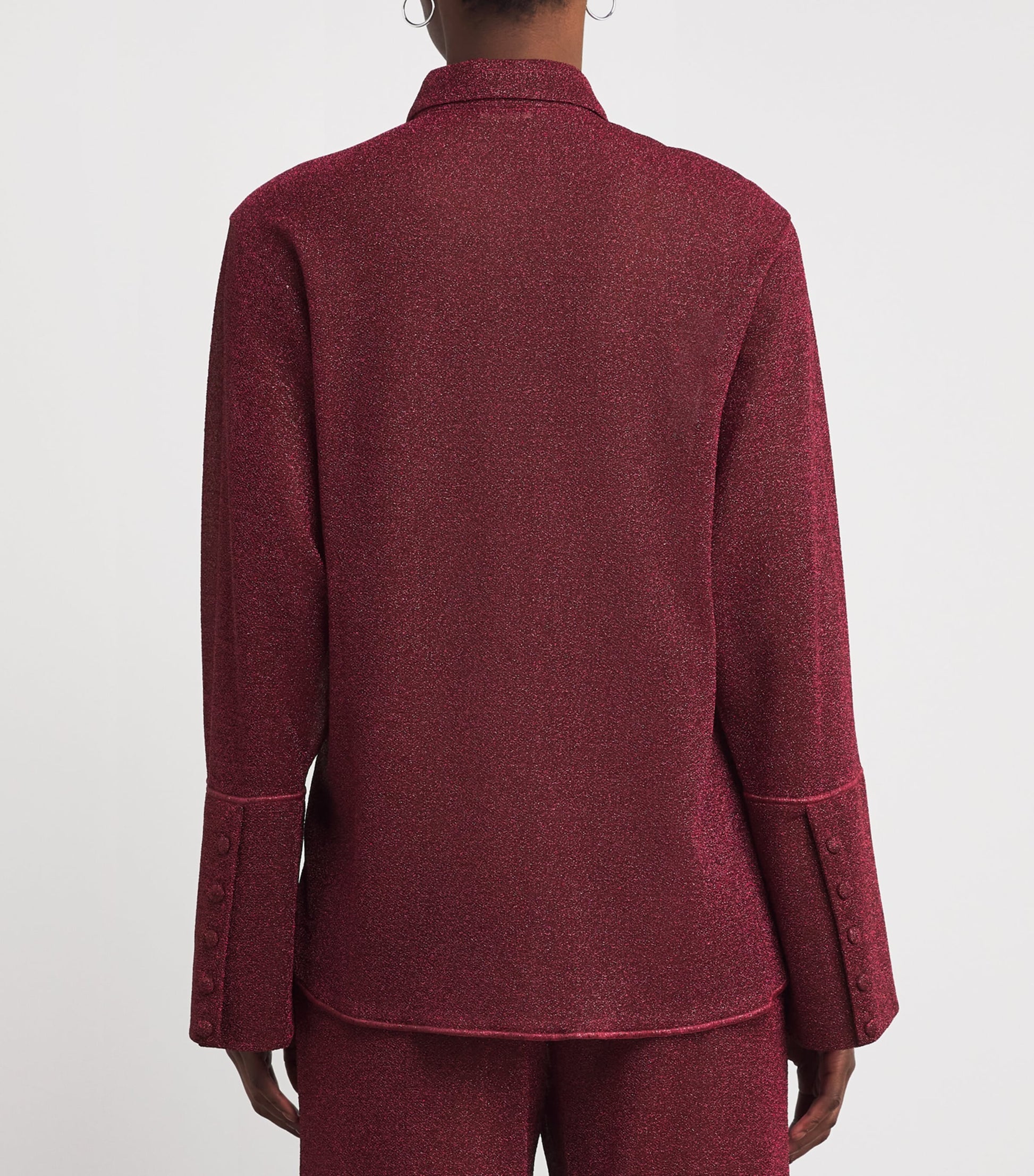 Oséree Burgundy Glazed Lumière Shirt