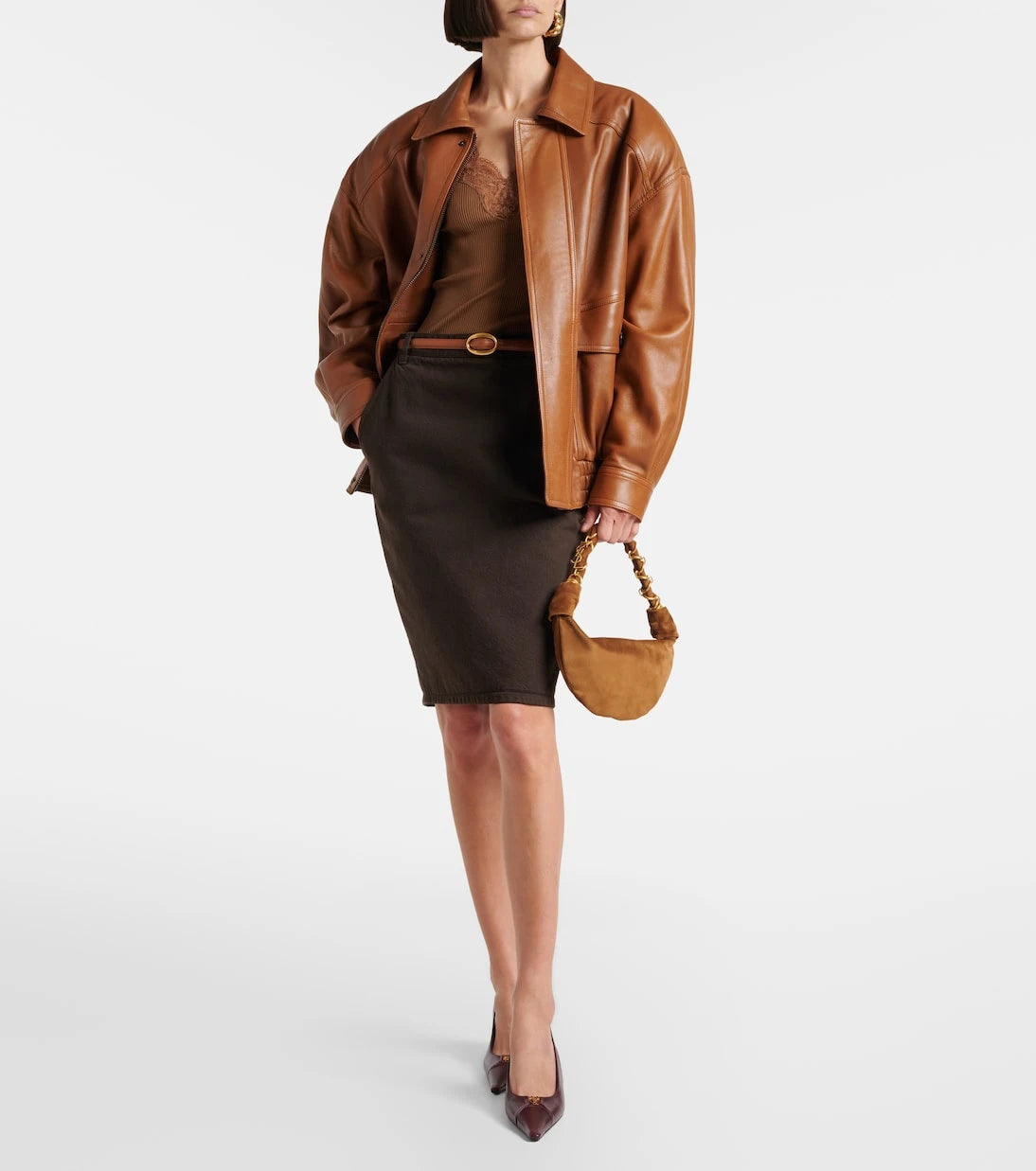 Saint Laurent - Amalia Mini suede shoulder bag