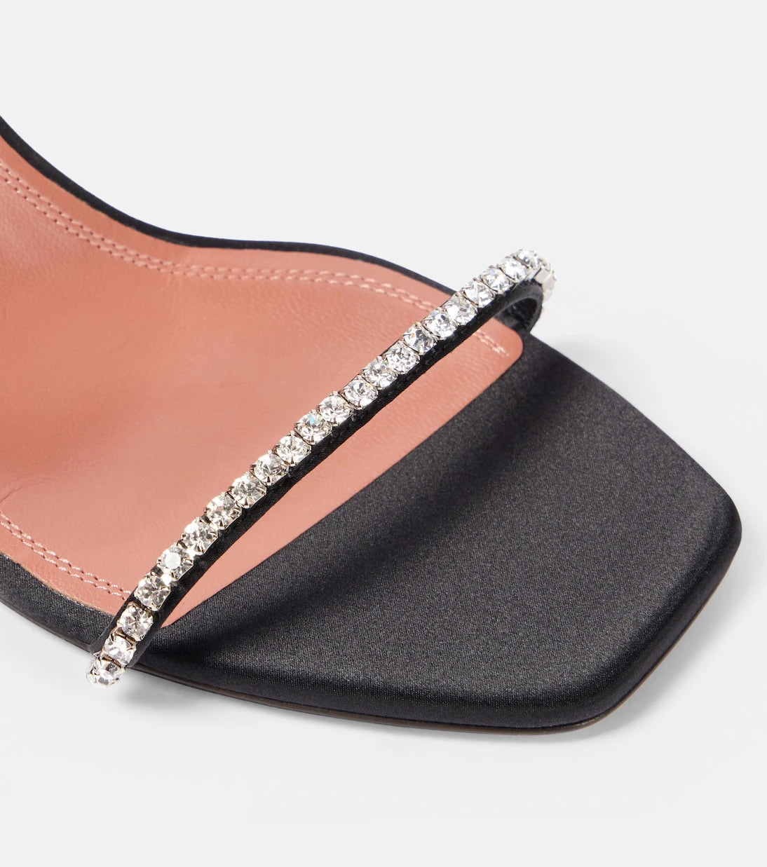 Amina Muaddi - Gilda 70 embellished satin mules