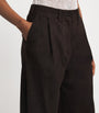 CAMILLA AND MARC Brown Suede Sonata Wide-Leg Trousers